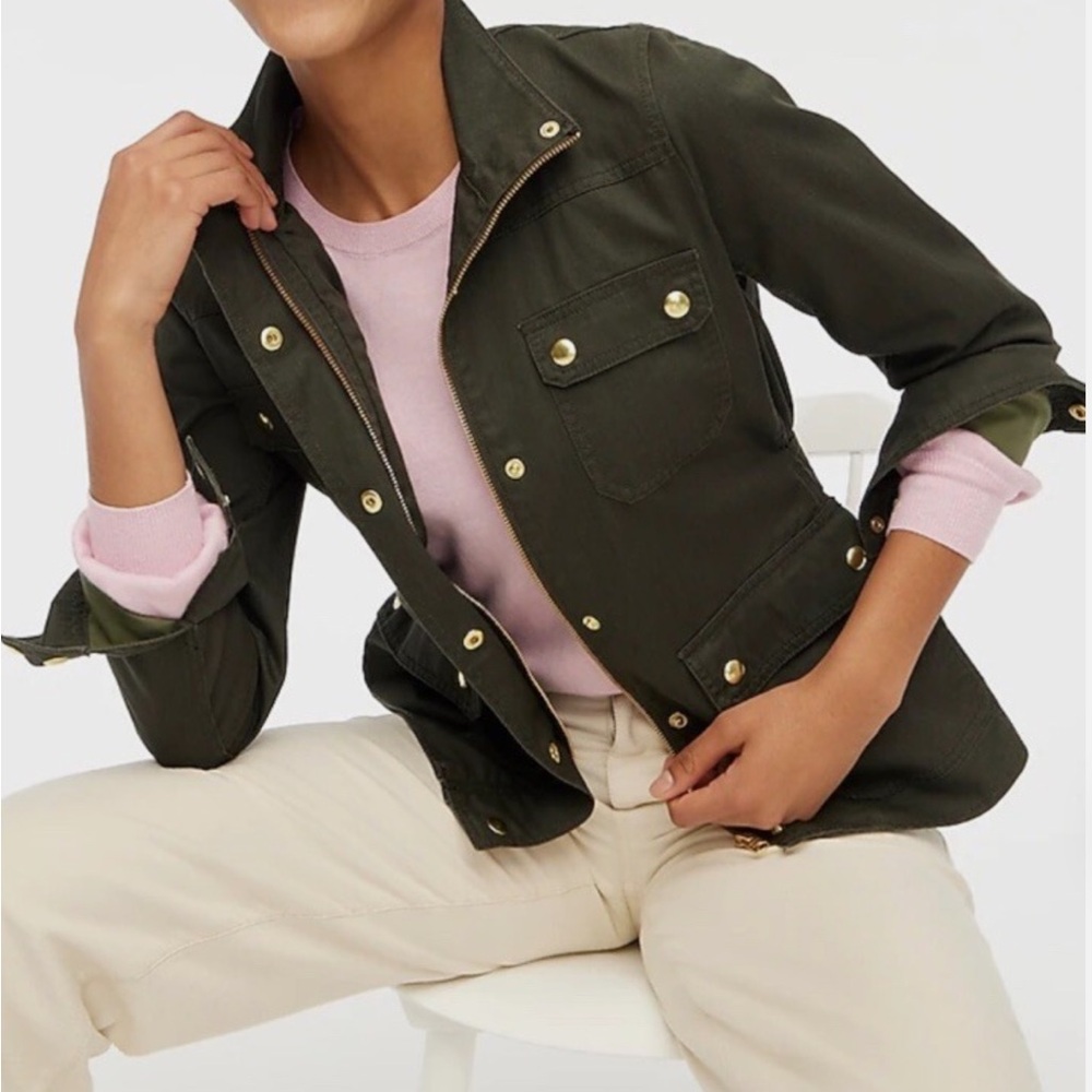 JCrew Factory Field Jacket - Olive Green